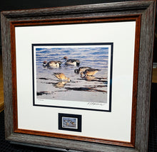 Load image into Gallery viewer, Al Barnes 1993 Ducks Unlimited Stamp Print With Stamp - Brand New Super Custom Sporting Frame