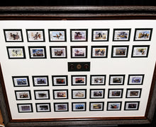 Load image into Gallery viewer, Texas Waterfowl Duck Stamps Complete Set 1981 To 2015 With Shotshell Shadow Box - Brand New Super Custom Sporting Frame