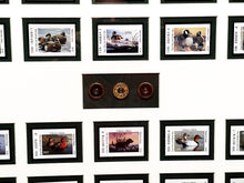 Load image into Gallery viewer, Texas Waterfowl Duck Stamps Complete Set 1981 To 2015 With Shotshell Shadow Box - Brand New Super Custom Sporting Frame