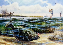 Load image into Gallery viewer, Herb Booth 1998 Coastal Conservation Association CCA Print With Stamp - Brand New Super Custom Sporting Frame