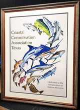 Load image into Gallery viewer, Al Barnes - Coastal Conservation Association CCA Lithograph Quality Poster - Brand New Custom Sporting Frame