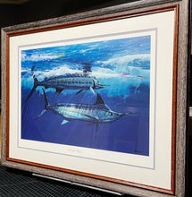 Load image into Gallery viewer, Al Barnes &quot;Double Play&quot; Lithograph Number 376 Of 400 Coastal Conservation Association CCA - Brand New Custom Sporting Frame