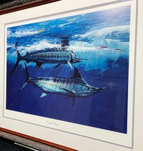 Load image into Gallery viewer, Al Barnes &quot;Double Play&quot; Lithograph Number 376 Of 400 Coastal Conservation Association CCA - Brand New Custom Sporting Frame