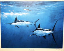 Load image into Gallery viewer, Al Barnes &quot;Double Take&quot; Lithograph Gulf Coastal Conservation Association GCCA CCA - Brand New Custom Sporting Frame