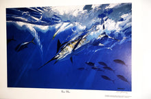 Load image into Gallery viewer, Al Barnes &quot;Near Miss&quot; Lithograph - International Game Fish Association IGFA- Year 1998 - Brand New Custom Sporting Frame
