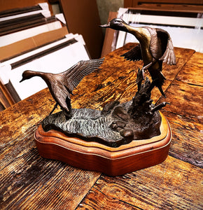 Bronze Texas Pintails - Texas Ducks Unlimited - Original Cast Bronze