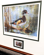 Load image into Gallery viewer, Bruce Miller - 2007 Texas Waterfowl Duck Stamp Print With Stamp - Brand New Custom Sporting Frame