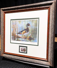 Load image into Gallery viewer, Bruce Miller - 2007 Texas Waterfowl Duck Stamp Print With Stamp - Brand New Custom Sporting Frame