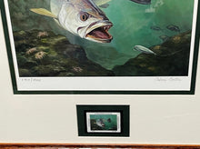 Load image into Gallery viewer, Calvin Carter 2015 CCA Coastal Conservation Association Stamp Print With Stamp - Brand New Custom Sporting Frame