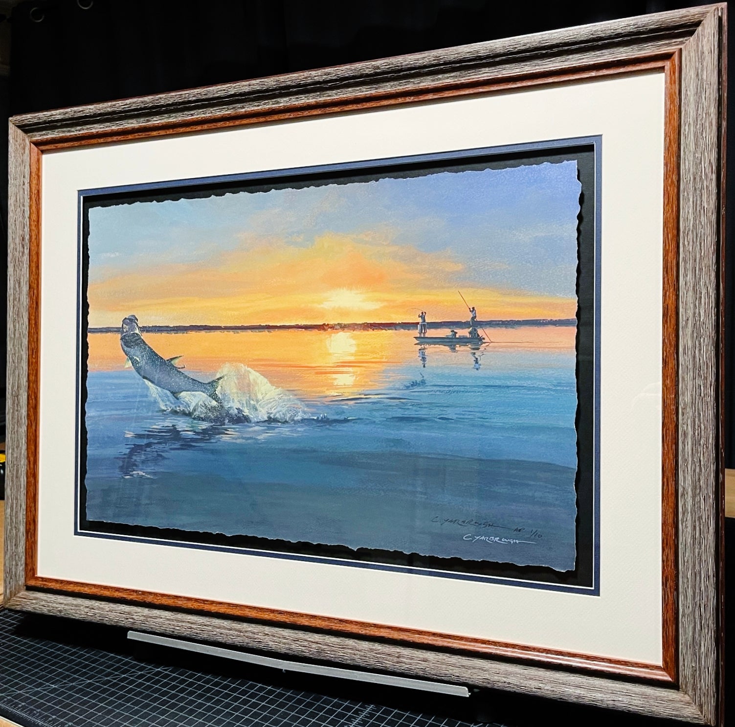 Chance Yarbrough Firepoon GiClee Half Sheet - Brand New Super Custom Sporting Frame