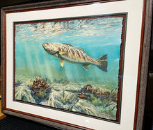 Load image into Gallery viewer, Chance Yarbrough - Going Up For The Grab - Full Sheet GiClee Speckled Trout -  Brand New Custom Sporting Frame