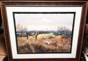 Chance Yarbrough Quail Country Covey GiClee Full Sheet - Artist Proof Edition  - Brand New Super Custom Sporting Frame