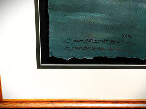 Chance Yarbrough Slicked Off GiClee Half Sheet- Fighting Tarpon - Brand New Super Custom Sporting Frame