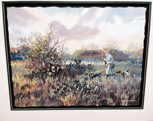 Load image into Gallery viewer, Chance Yarbrough Tribute To Herb GiClee Half Sheet - Quail Hunting With Herb Booth - Brand New Super Custom Sporting Frame