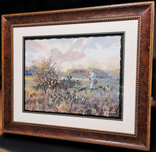 Load image into Gallery viewer, Chance Yarbrough Tribute To Herb GiClee Half Sheet - Quail Hunting With Herb Booth - Brand New Super Custom Sporting Frame