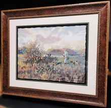 Load image into Gallery viewer, Chance Yarbrough Tribute To Herb GiClee Half Sheet - Quail Hunting With Herb Booth - Brand New Custom Sporting Frame