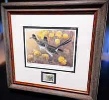 Load image into Gallery viewer, Charles Beckendorf 1995 Texas Non-Game Stamp Print With Stamp - Brand New Super Custom Sporting Frame