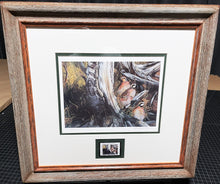 Load image into Gallery viewer, Charles McKay Freeman - &quot;2000 Quail Unlimited Stamp Print With Stamp&quot; - Brand New Custom Sporting Frame