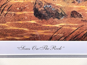 David Drinkard - Sows On The Rock - Lithograph Print - Brand New Custom Sporting Frame