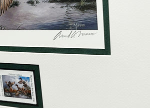 David Maass 2006 Texas Waterfowl Duck Stamp Print With Stamp - Brand New Custom Sporting Frame