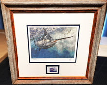 Load image into Gallery viewer, Don Ray 2004 Texas Saltwater Stamp Print With Stamp - Brand New Custom Sporting Frame