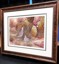 Load image into Gallery viewer, Grant MacDonald Blue Quail Lithograph Year 1979 - Brand New Super Custom Sporting Frame