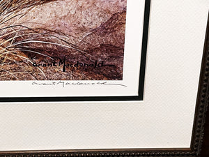 Grant MacDonald Blue Quail Lithograph Year 1979 - Brand New Super Custom Sporting Frame