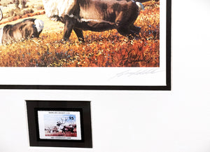 Guy Coheleach 1983 Boone And Crockett Club Stamp Print With Stamp - Brand New Super Custom Sporting Frame