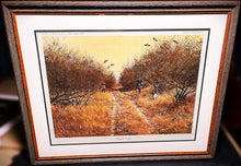Load image into Gallery viewer, Henry Stallworth Along The Sendero Lithograph Quail Hunting Yr 1978 - Brand New Super Custom Sporting Frame