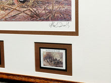 Load image into Gallery viewer, Herb Booth 1996 Texas Quail Stamp Print With Double Stamps Artist Proof - Brand New Super Custom Sporting Frame
