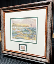 Load image into Gallery viewer, Herb Booth 2008 Texas Saltwater Stamp Print With Stamp - Brand New Custom Sporting Frame