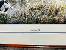 Load image into Gallery viewer, Herb Booth - Finishing Up - Lithograph Print - Hunting The Rice Fields Of Eagle Lake - Brand New Custom Sporting Frame