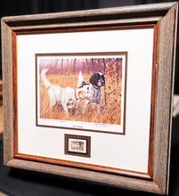 Load image into Gallery viewer, James Killen - 1988 Quail Unlimited Stamp Print With Stamp - Artist Proof - Brand New Custom Sporting Frame