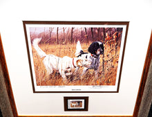 Load image into Gallery viewer, James Killen - 1988 Quail Unlimited Stamp Print With Stamp - Artist Proof - Brand New Custom Sporting Frame