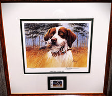 Load image into Gallery viewer, James Killen 1991 Quail Unlimited Stamp Print W Stamp - Brand New Super Custom Sporting Frame