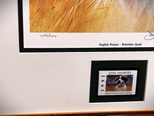 Load image into Gallery viewer, James Killen 1991 Quail Unlimited Stamp Print W Stamp - Brand New Super Custom Sporting Frame
