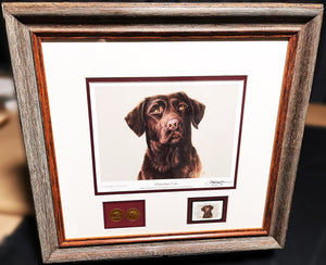 James Killen 1997 Delta Waterfowl Association Conservation Edition Stamp Print With Gold Medallion With Stamp - Brand New Custom Sporting Frame