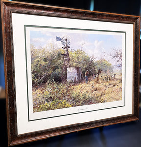 James Robinson Tomorrow's Tale Lithograph Bobwhite Quail - Brand New Super Custom Sporting Frame