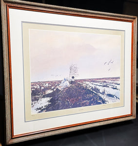 Jerry Newman Into The Wind Lithograph Print - Brand New Super Custom Sporting Frame