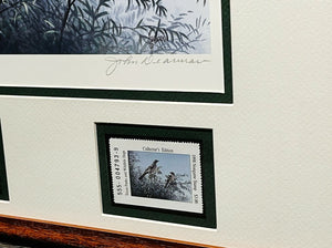 John Dearman 1998 Texas Non-Game Stamp Print With Stamp Artist Proof - Brand New Custom Sporting Frame
