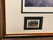 Load image into Gallery viewer, John Dearman 1998 Texas Quail Stamp Print With Double Stamps - Brand New Super Custom Sporting Frame