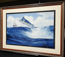 Load image into Gallery viewer, John Dearman Above The Fray Coastal Conservation Association CCA - GiClee Half Sheet - Brand New Custom Sporting Frame