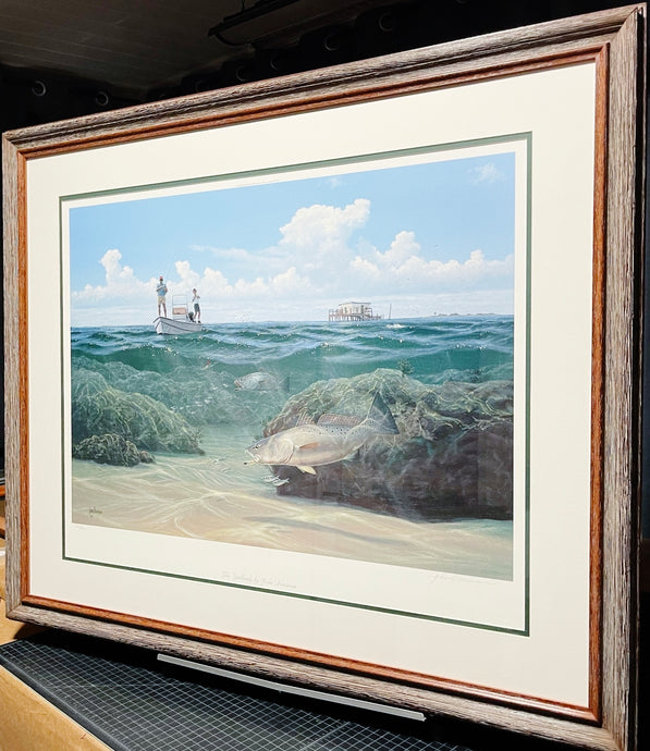 John Dearman Badlands And Channel Reds Lithographs Matched And Paired Set Of Artist Proofs - Brand New Super Custom Sporting Frames