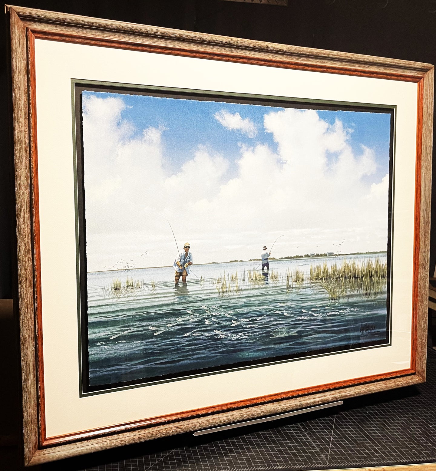 John Dearman - Chasin' Mullet - FS GiClee - Brand New Custom Sporting Frame
