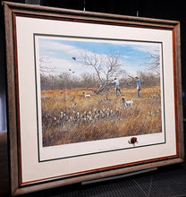 Load image into Gallery viewer, John Dearman - Clear Covey - Lithograph With Rare Pointer Remarque - Brand New Custom Sporting Frame