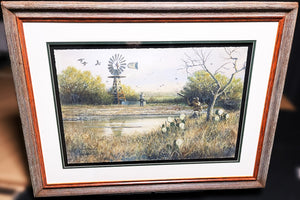 John Dearman Dove 2008 GiClee Half Sheet Dove Hunting - Brand New Custom Sporting Frame