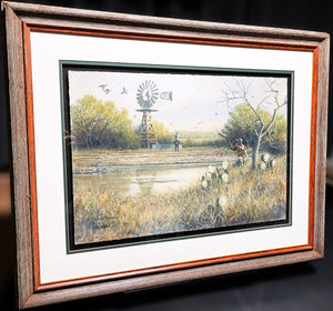 John Dearman Dove 2008 GiClee Half Sheet Dove Hunting - Brand New Custom Sporting Frame