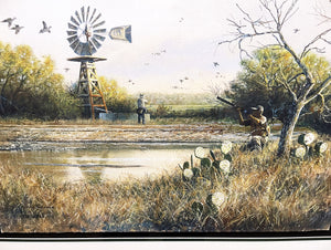 John Dearman Dove 2008 GiClee Half Sheet Dove Hunting - Brand New Custom Sporting Frame