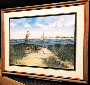 John Dearman Golden Moment - GiClee Half Sheet - Brand New Super Custom Sporting Frame