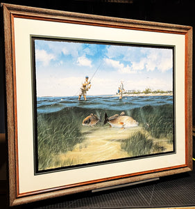 John Dearman - "Golden Moment" - Framed GiClee - Number 75 of 150 Full Sheet - Brand New Custom Sporting Frame